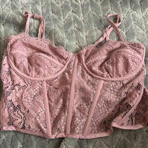 Altar'd State Mauve Lace Intimates